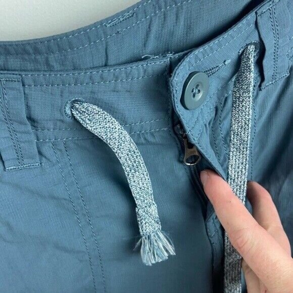 Mountain‎ Equipment Coop MEC Terrena Shorts Teal Blue Ripstop Hiking Travel 4 - Picture 7 of 12